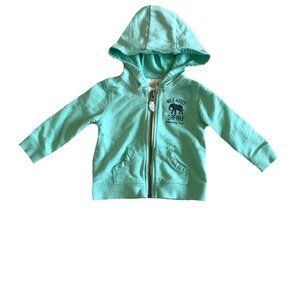 Carter's Baby Mint Wild & Free Zip Hoodie Size 9M